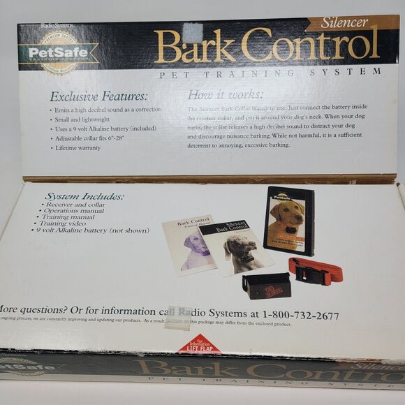 Psbc100 Petsafe Wireless Dog Bark Collar Emits Sound NOT Electric Shock - Picture 4 of 5